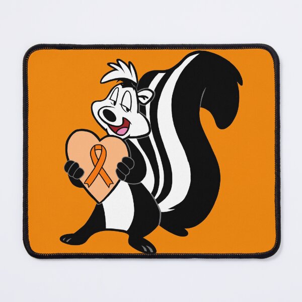 Item preview, Skunk Holding Awareness Ribbon Heart (Orange) designed and sold by CaitlynConnor.