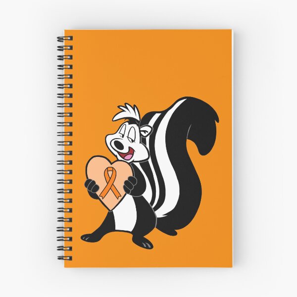 Item preview, Skunk Holding Awareness Ribbon Heart (Orange) designed and sold by CaitlynConnor.