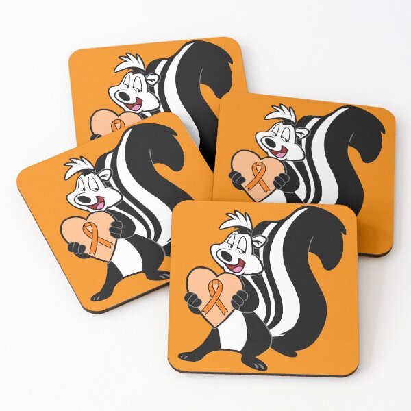 Item preview, Skunk Holding Awareness Ribbon Heart (Orange) designed and sold by CaitlynConnor.