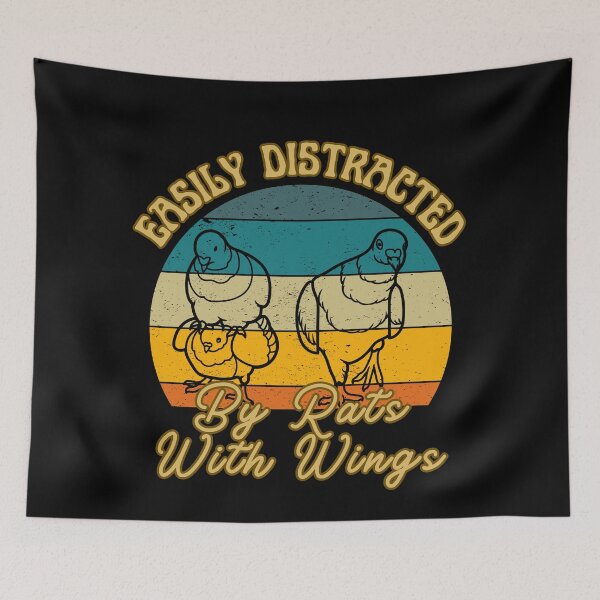 Item preview, Easily Distracted By Rats With Wings designed and sold by AussieWonders.