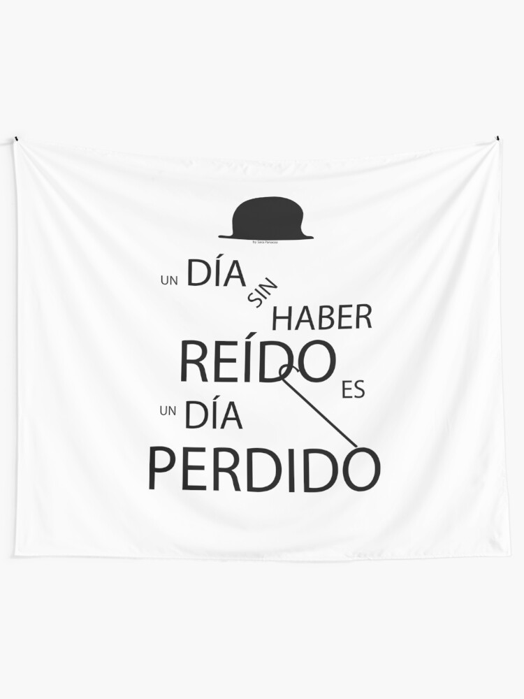 Vista alternativa de Tela decorativa Un día sin haber reído es un día perdido, Charlot