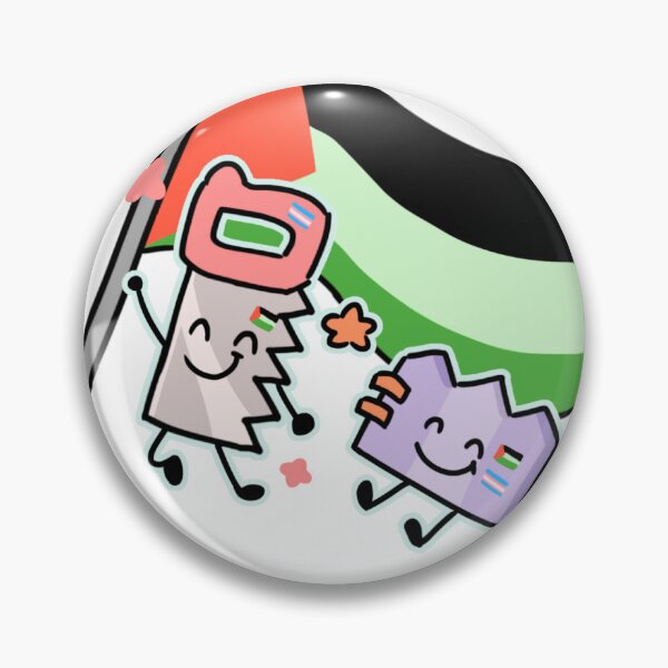 Item preview, Free Palestine with Gaty And Saw [TPOT] (BFDI) designed and sold by Bruhtasticbruh.