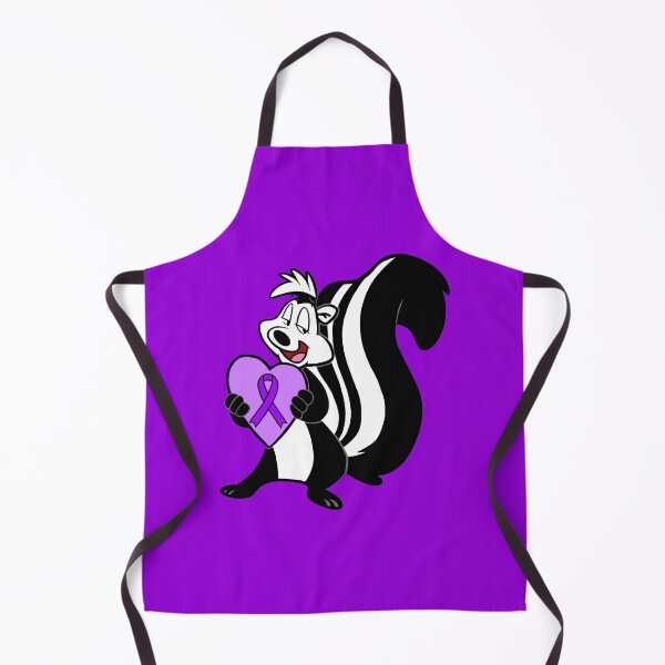 Item preview, Skunk Holding Awareness Ribbon Heart (Purple) designed and sold by CaitlynConnor.