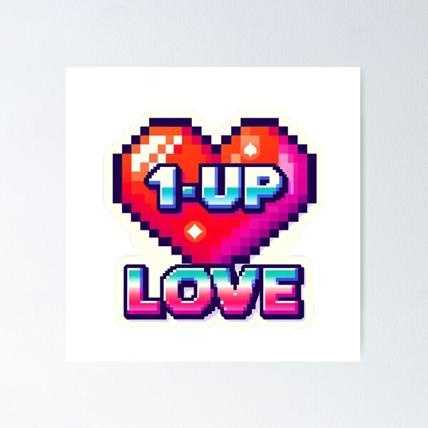 Item preview, 1UP Love designed and sold by Jada-Art-Shop.