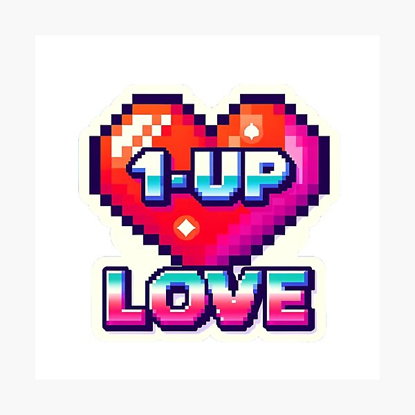Item preview, 1UP Love designed and sold by Jada-Art-Shop.