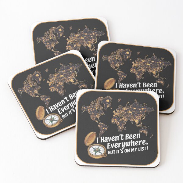 Item preview, Travel quote retro vintage world trip inspiration - "I Haven't Been Everywhere, But It's On My List!" designed and sold by pod24.