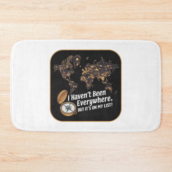 Item preview, Travel quote retro vintage world trip inspiration - "I Haven't Been Everywhere, But It's On My List!" designed and sold by pod24.