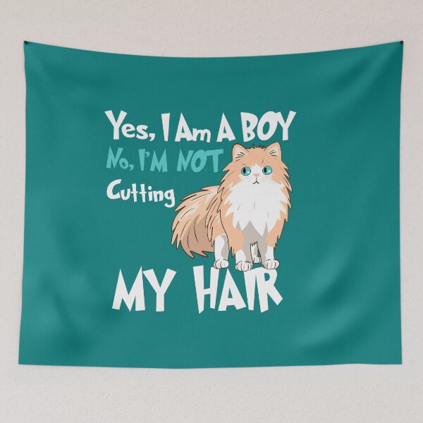 Item preview, Sí, soy un niño No, no me voy a cortar el pelo largo designed and sold by box-artshop.