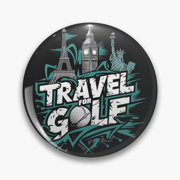 Item preview, Travel saying vintage retro travel sticker: Minimalist Travel for Golf design for adventurers and travelers designed and sold by pod24.