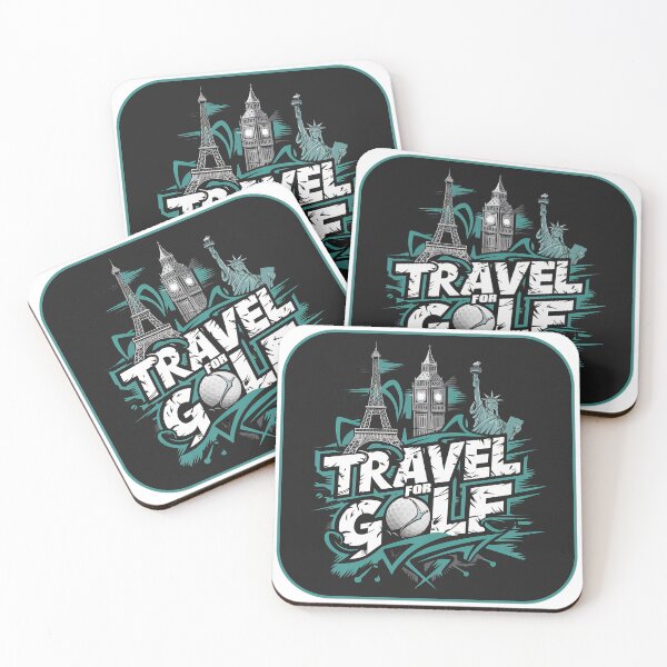 Item preview, Travel saying vintage retro travel sticker: Minimalist Travel for Golf design for adventurers and travelers designed and sold by pod24.