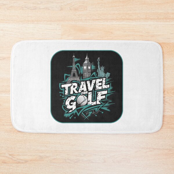 Item preview, Travel saying vintage retro travel sticker: Minimalist Travel for Golf design for adventurers and travelers designed and sold by pod24.