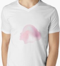 Face silhouette Men's V-Neck T-Shirt