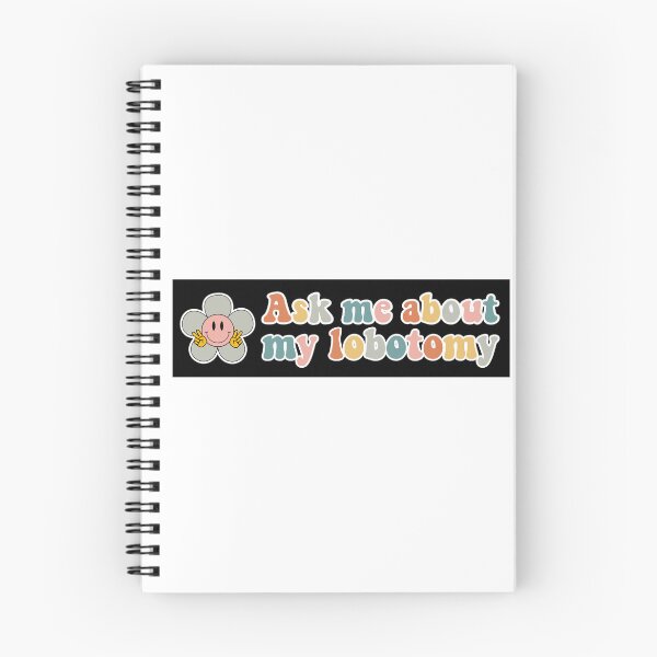 Item preview, Ask Me About My Lobotomy Funny Retro Flower Bumper designed and sold by BUMPER-STICKERS.