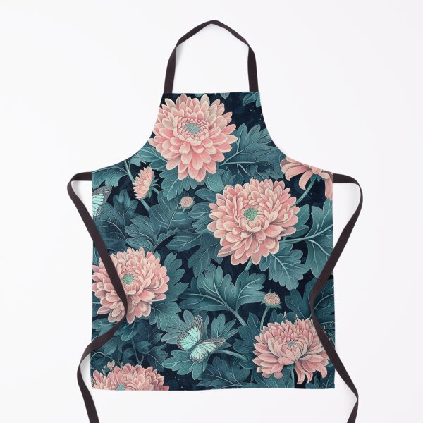Artikelvorschau, Rosa Chrysanthemen-Muster entworfen und verkauft von NicolasGlowArt.