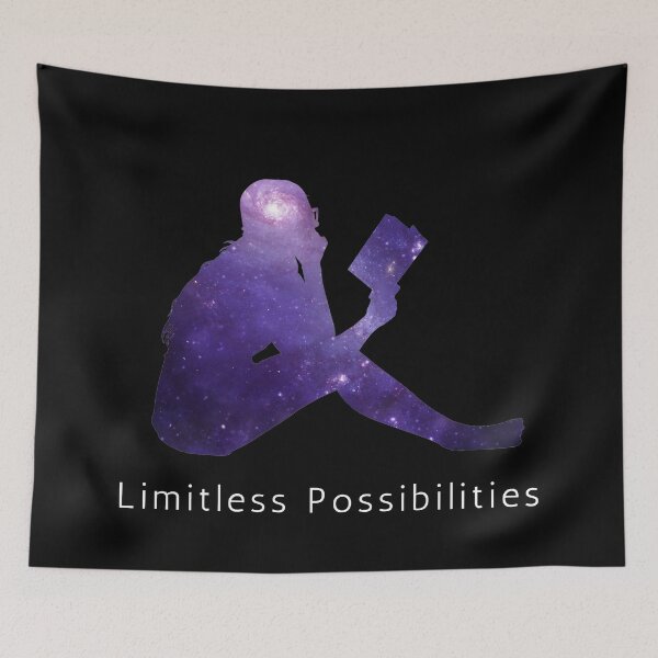 Item preview, Limitless possibilites reading book design designed and sold by INSOMNIAC101.