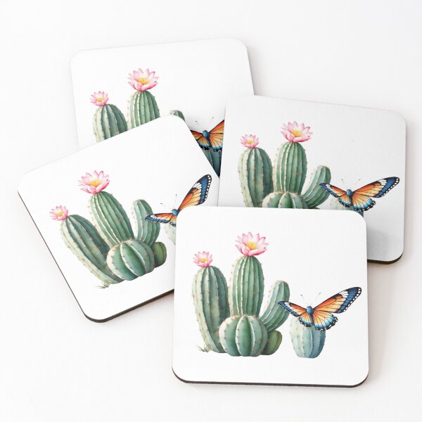 Item preview, Lindo cactus, mariposa designed and sold by RoseAIArtRhythm.
