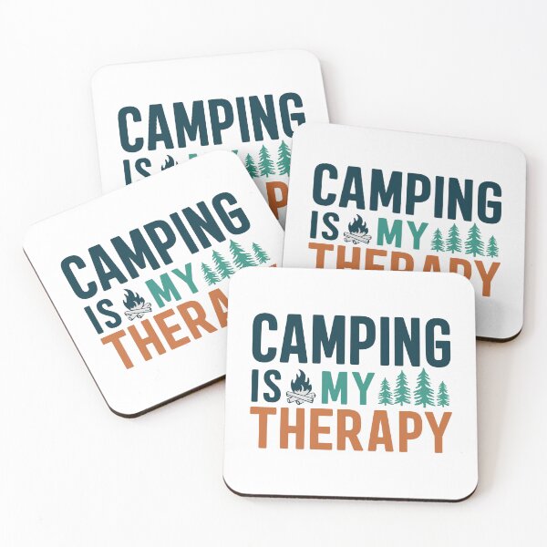 Item preview, Nature's Healing: Camping is My Therapy" Sticker designed and sold by Pattern-Parade.
