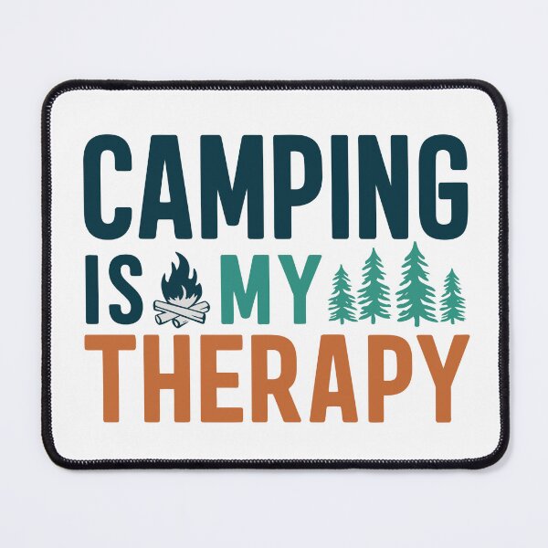 Item preview, Nature's Healing: Camping is My Therapy" Sticker designed and sold by Pattern-Parade.
