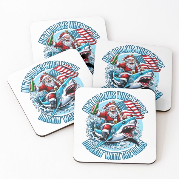 Item preview, Ain’t No Laws When You’re Drinking With The Claus designed and sold by Studio Bankai.