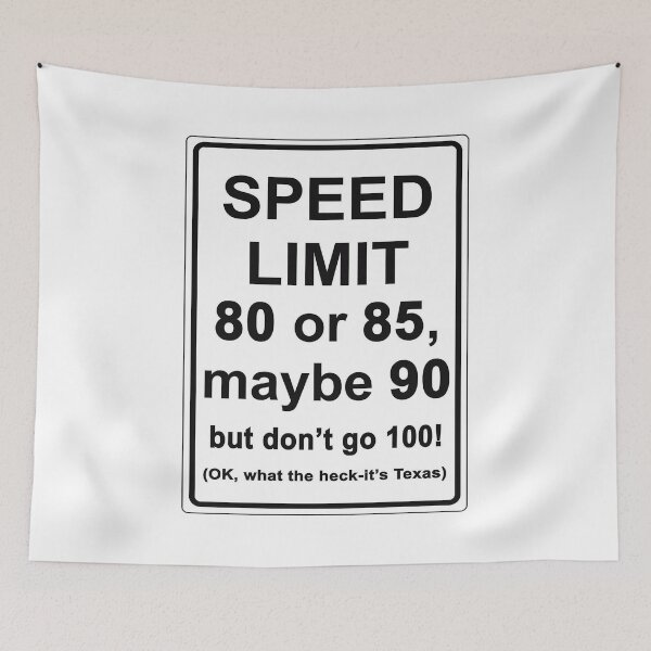 Item preview, funny Traffic sign speed limit designed and sold by Numbers-Art.