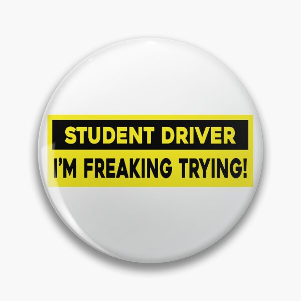 Item preview, Student Driver I'm Freaking Trying! Student Driver Funny Car Bumper designed and sold by BUMPER-STICKERS.