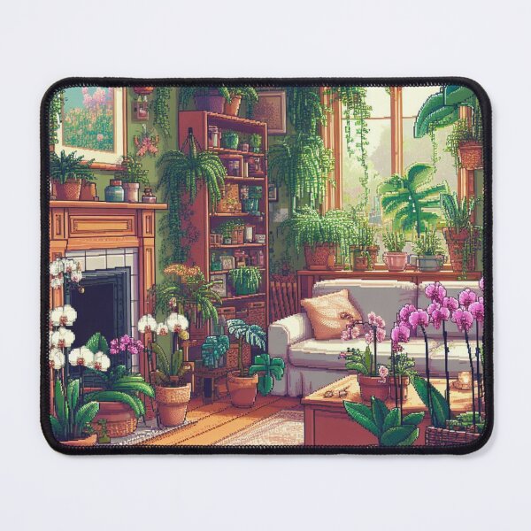 Artikelvorschau, Pixel Art Interiors - Wohnzimmer entworfen und verkauft von RetroRuins.