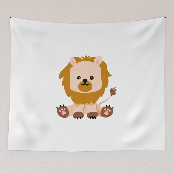 Item preview, Cute Lion flat design illustration  designed and sold by Jayjaynaenae.