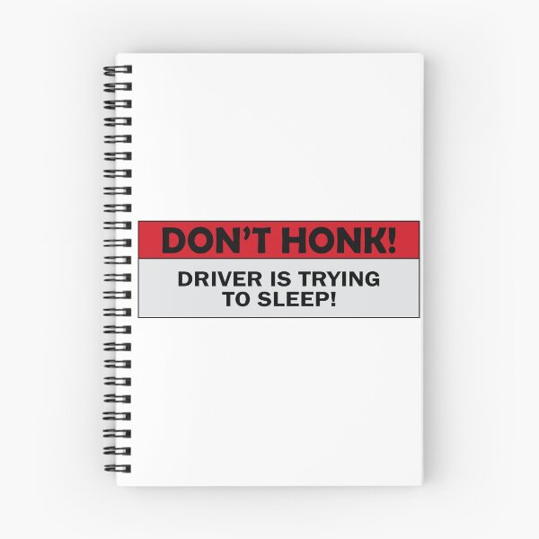 Item preview, Don't Honk Driver is Trying to Sleep Funny Meme Bumper designed and sold by BUMPER-STICKERS.