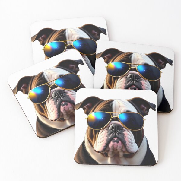 Item preview, Bulldog wearing sunglasses designed and sold by Rocklights.