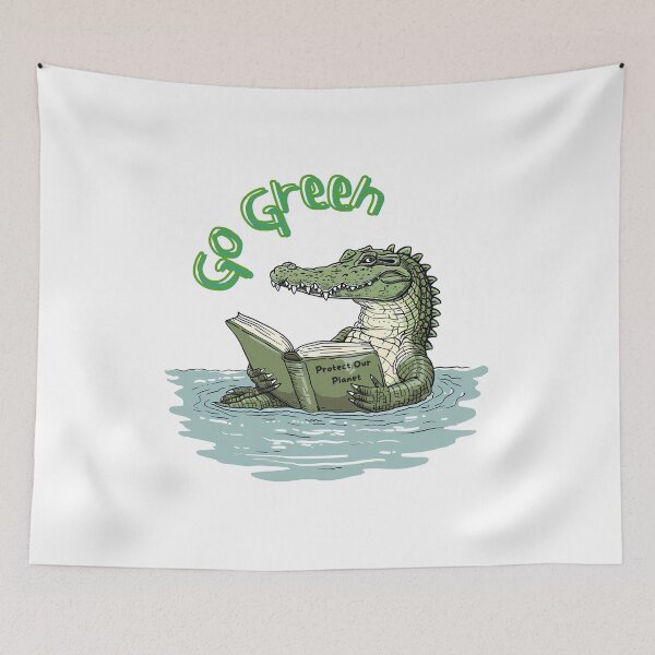 Item preview, Crocodile Go Green designed and sold by NatureStyle555.