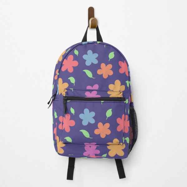 Item preview, Funky Flowers - blue background designed and sold by geedesignsstuff.