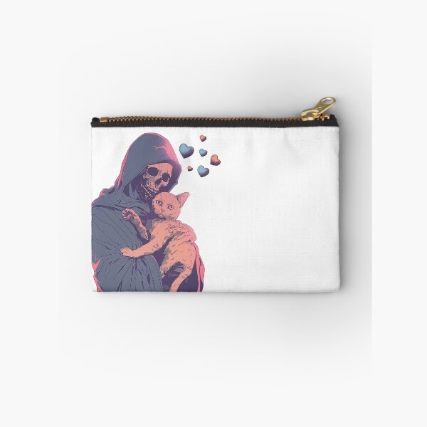 Item preview, The Death Cuddling his Cat Cute Gift Idea designed and sold by Samanthi007.