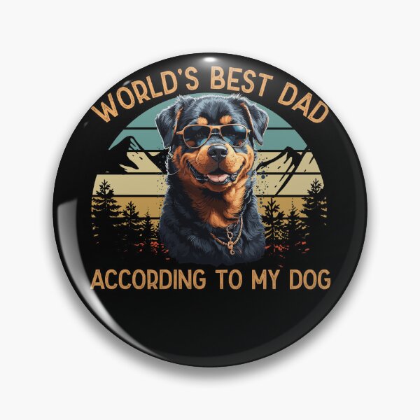 Item preview, World Best Dog Dad Rottweiler Funny Pet designed and sold by LuminOrb.