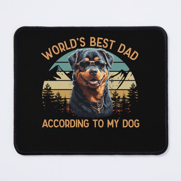 Item preview, World Best Dog Dad Rottweiler Funny Pet designed and sold by LuminOrb.