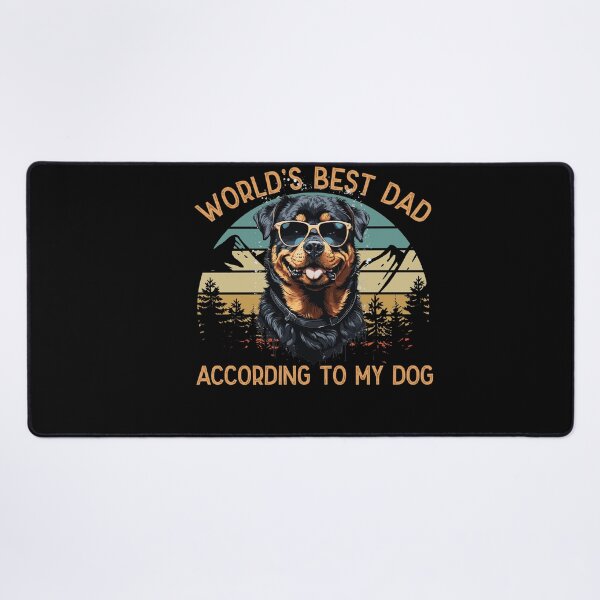 Item preview, World Best Dog Dad Rottweiler Funny Motifs designed and sold by LuminOrb.