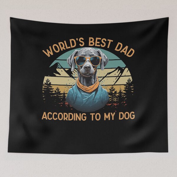 Item preview, World Best Dog Dad Weimaraner Funny Dogs designed and sold by LuminOrb.