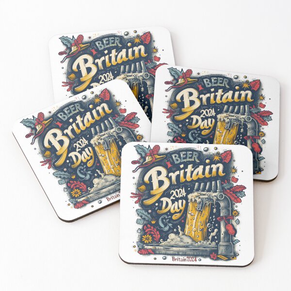 Artikelvorschau, Festliches Plakat zum britischen Biertag 2024 entworfen und verkauft von palmyst.