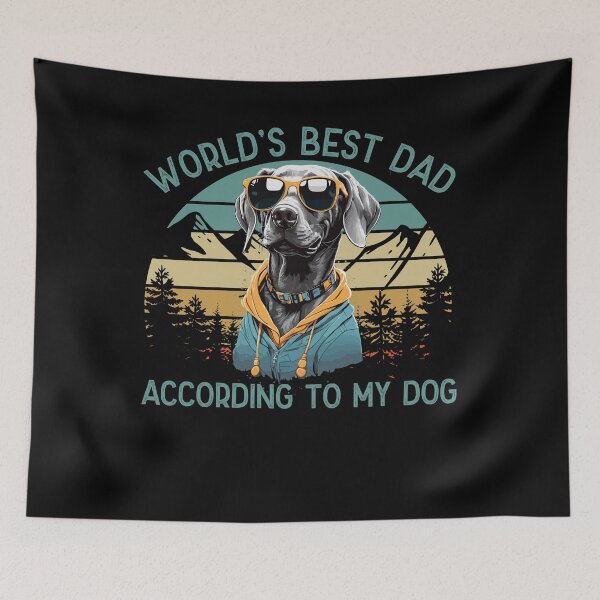 Item preview, World Best Dog Dad Weimaraner Funny Dogs designed and sold by LuminOrb.