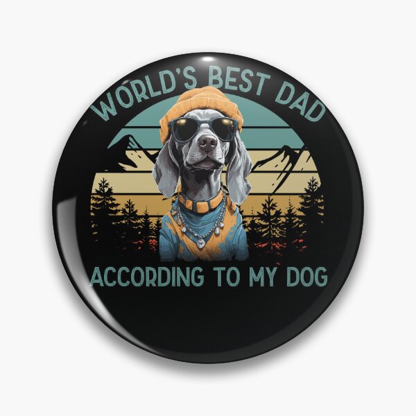 Item preview, World Best Dog Dad Weimaraner Dog Lover designed and sold by LuminOrb.