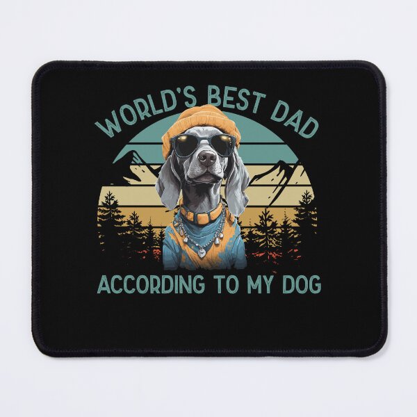 Item preview, World Best Dog Dad Weimaraner Dog Lover designed and sold by LuminOrb.
