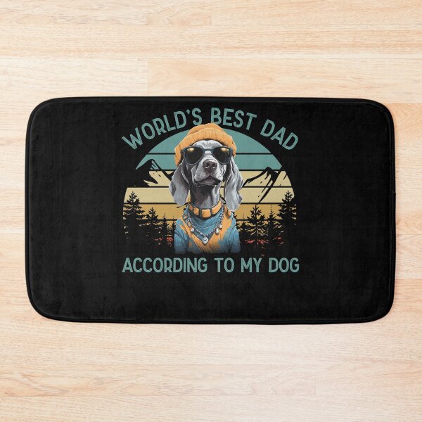 Item preview, World Best Dog Dad Weimaraner Dog Lover designed and sold by LuminOrb.