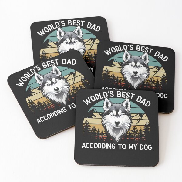 Item preview, World Best Dog Dad Siberian Husky Funny designed and sold by LuminOrb.