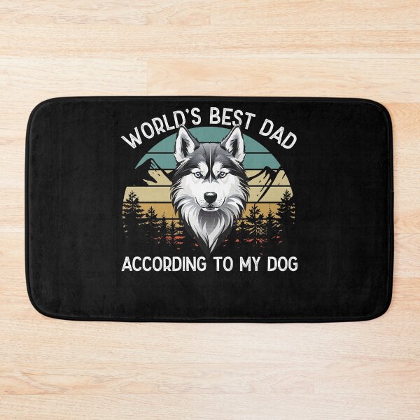 Item preview, World Best Dog Dad Siberian Husky Funny designed and sold by LuminOrb.