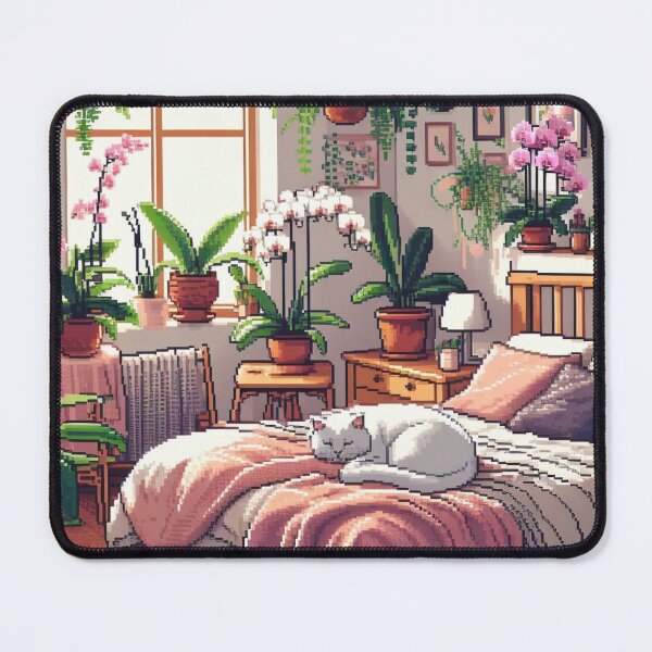 Artikelvorschau, Pixel Art Interiors – Pastellfarbenes Schlafzimmer entworfen und verkauft von RetroRuins.