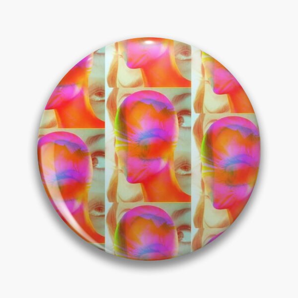 Item preview, Abstract photomontage of neon wax mannequin head designed and sold by Carré Comme Orange.