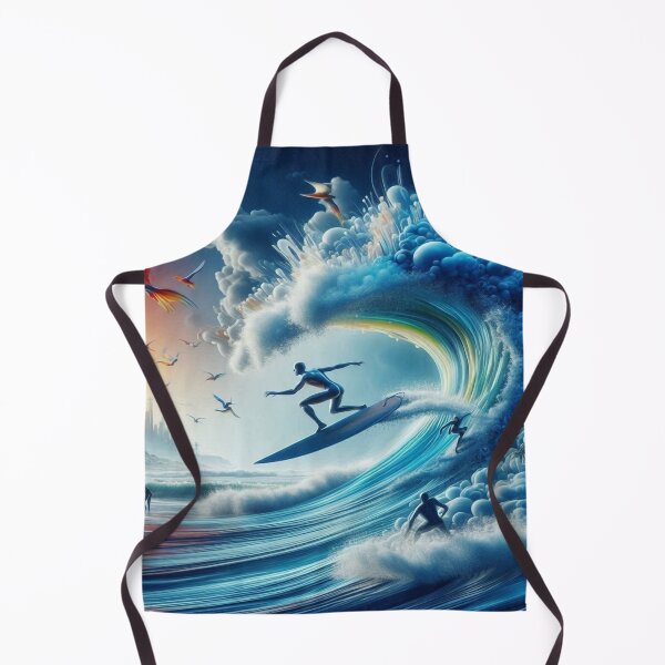 Item preview, Surfing, waves, sea, ocean, sun, sport, swimming, board, leisure, sensation, adrenaline, Hawaii, birds, trees designed and sold by Redbdon.