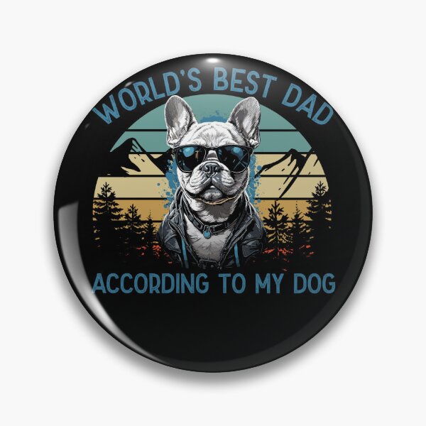 Item preview, World Best Dog Dad French Bulldog designed and sold by LuminOrb.