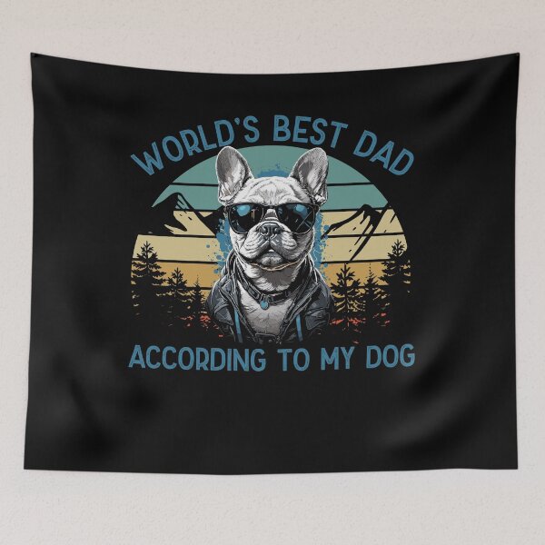 Item preview, World Best Dog Dad French Bulldog designed and sold by LuminOrb.