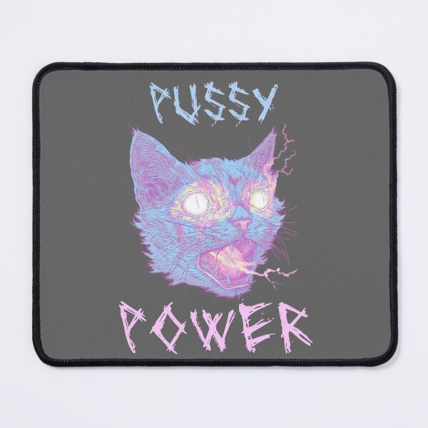 Item preview, PUSSY POWER CAT MEME Cute Gift Idea for Her designed and sold by Samanthi007.