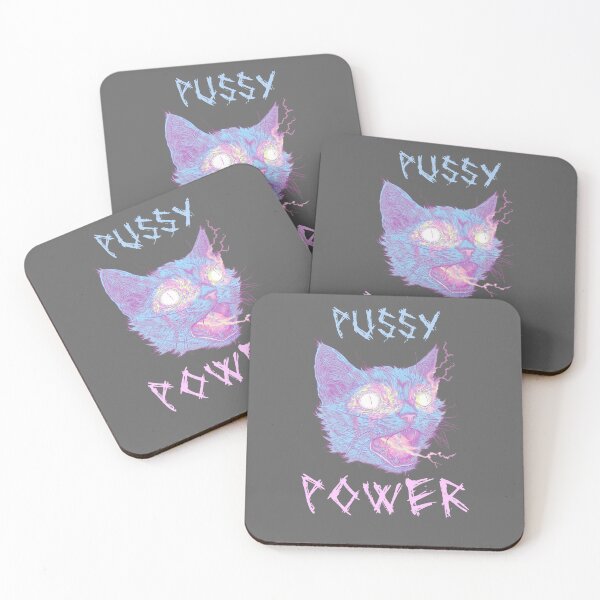 Item preview, PUSSY POWER CAT MEME Cute Gift Idea for Her designed and sold by Samanthi007.